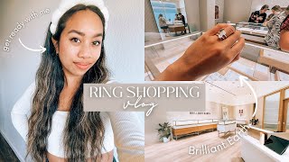 ENGAGEMENT RING SHOPPING VLOG | get ready with me to look at rings at Brilliant Earth!