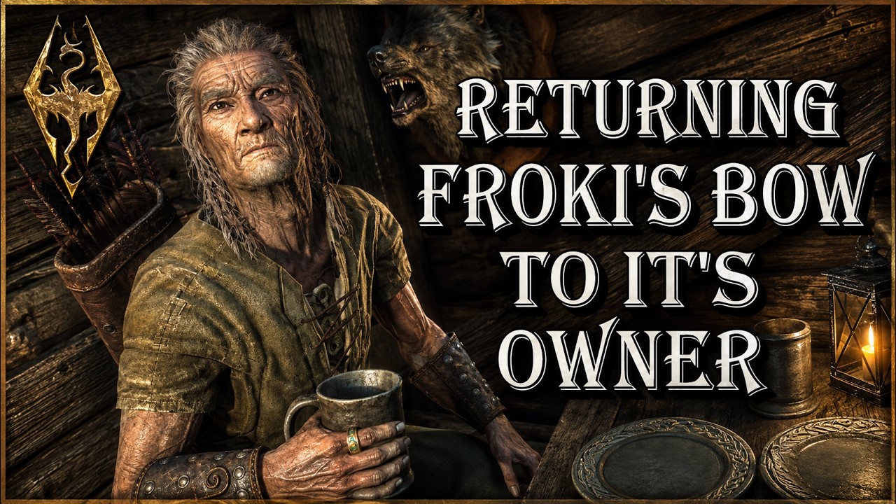 Froki SECRET DIALOGUE - Returning Froki's Bow to its owner - Skyrim - YouTube