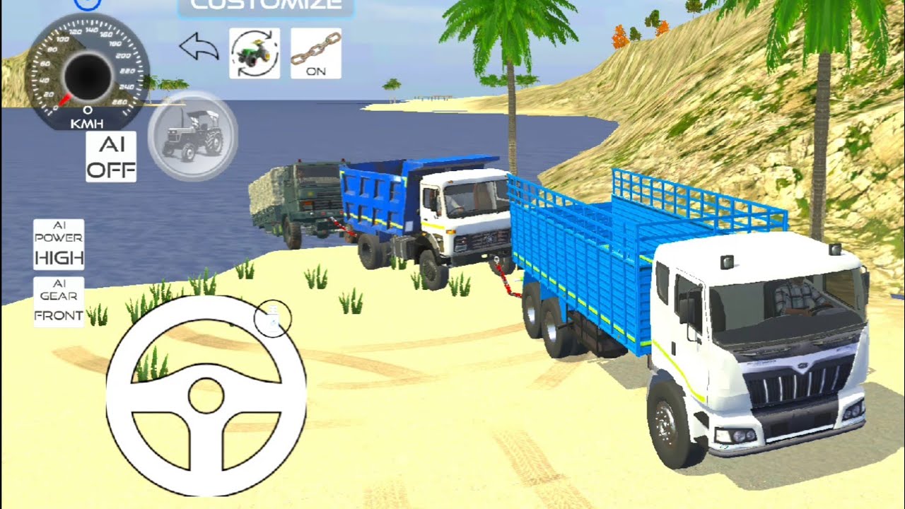 Rescue Army Truck by Truck & Dumper | Extreme Truck Driving Gameplay 