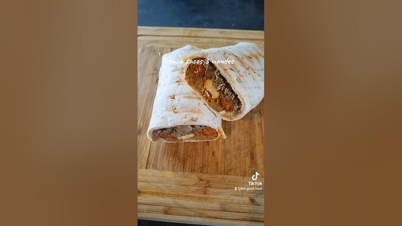 le french tacos 3 viandes et sauce fromagère food cuisine YouTube