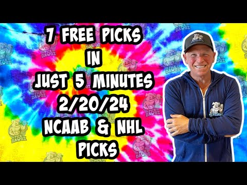 NCAAB, NHL Best Bets for Today Picks & Predictions Tuesday 2/20/24 | 7 Picks in 5 Minutes