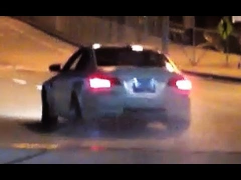 Widebody BMW M3 Drifts Into Red Light - SICK!