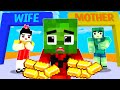 Monster School : Fire Baby Zombie x Squid Game Doll Run Challenge w\ MoM - Minecraft Animation