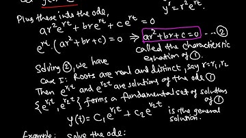 Diff Eqn: 2nd order linear ode (real and distinct roots)