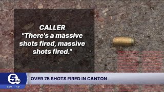 Chaotic scene in Canton: 75 shots fired at rental hall; bullets hit house & cars