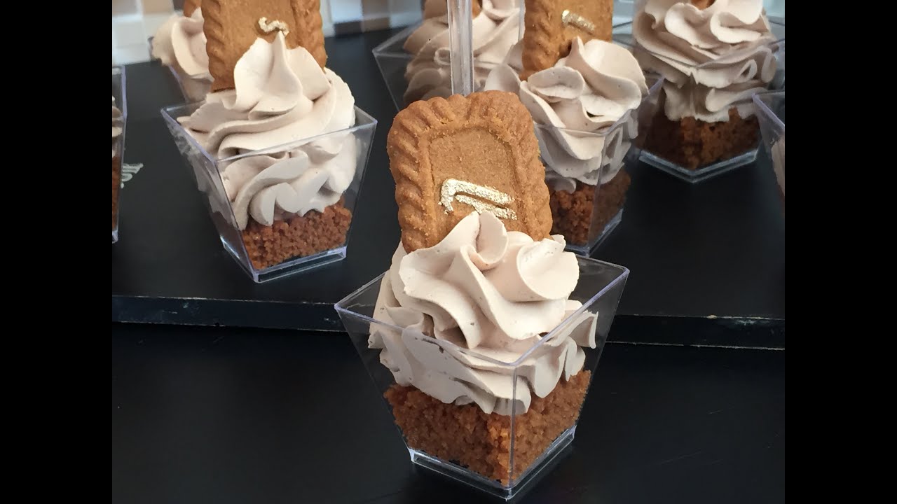 فيرين les verrines ببسكوي لوتيس وكريمة رائعة المذاق ممكن نزين بها كيك او الحشو ايضا