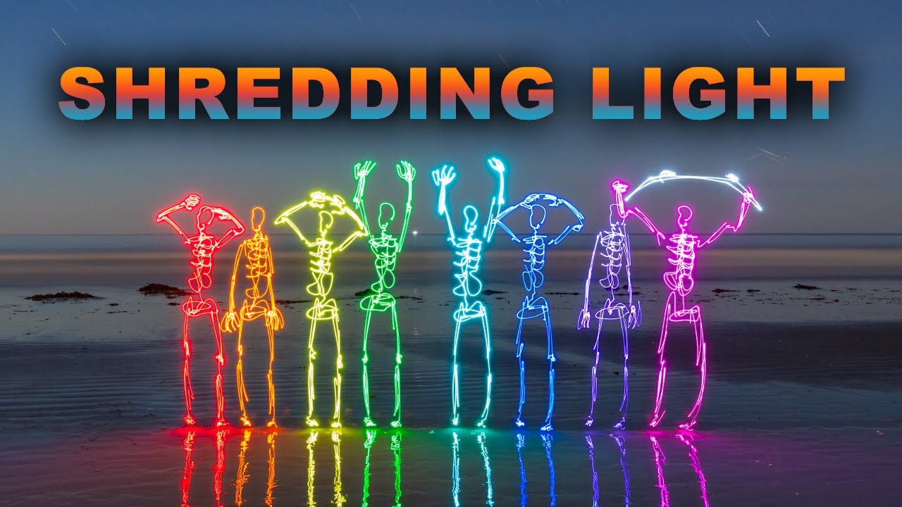Shredding Light - Light Painting Animation by Dariustwin