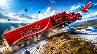 🚛 Insane Truck Downhill Crash! Smashing Every Obstacle | BeamNG.drive