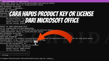 Cara Hapus Product Key or License dari Microsoft Office