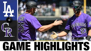 Dodgers vs. Rockies Game Highlights (4/10/22) | MLB Highlights