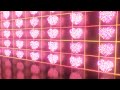 Array of Digital 3D Heart Shapes Reflecting On Shiny Mirror Surface 4K Moving Wallpaper Background