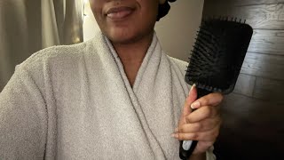 ASMR | Invisible clipping your hair | Brushing | Soft fan noise [Sleepover / Mostly no talking] screenshot 4