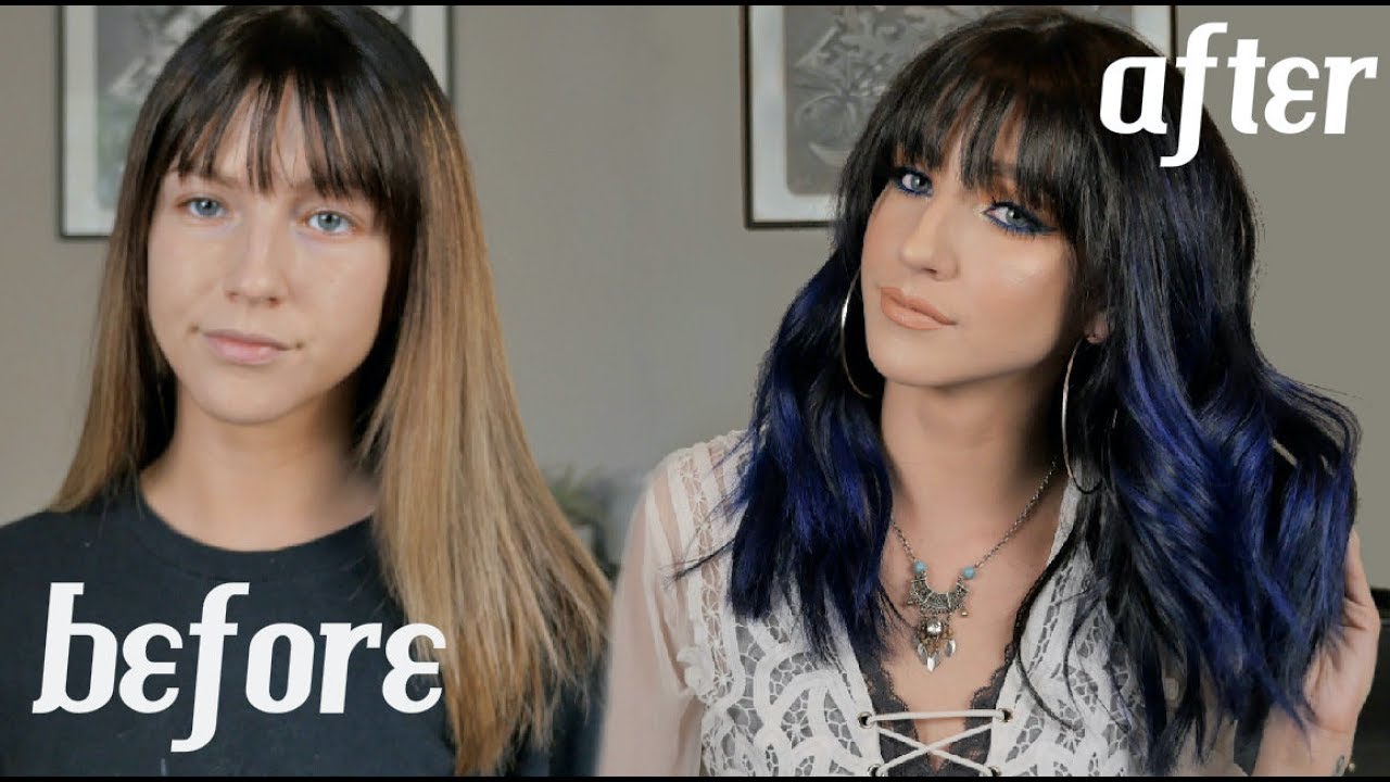 6. Before and After: Blue Hair Transformations - wide 7