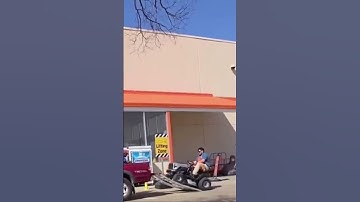 Ramp Rumble: Lawn Mower Load Fail!