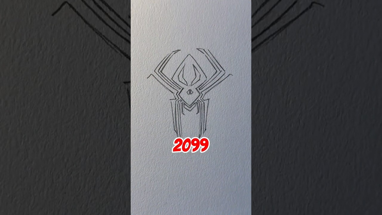 How to draw Spiderman 2099 Logo || Jmarron