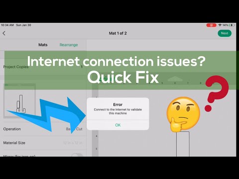 How to fix cricut connect to internet error