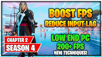 Fortnite Chapter 2 Season 4 FPS Boost using New Techniques | Reduce stutters and input lag