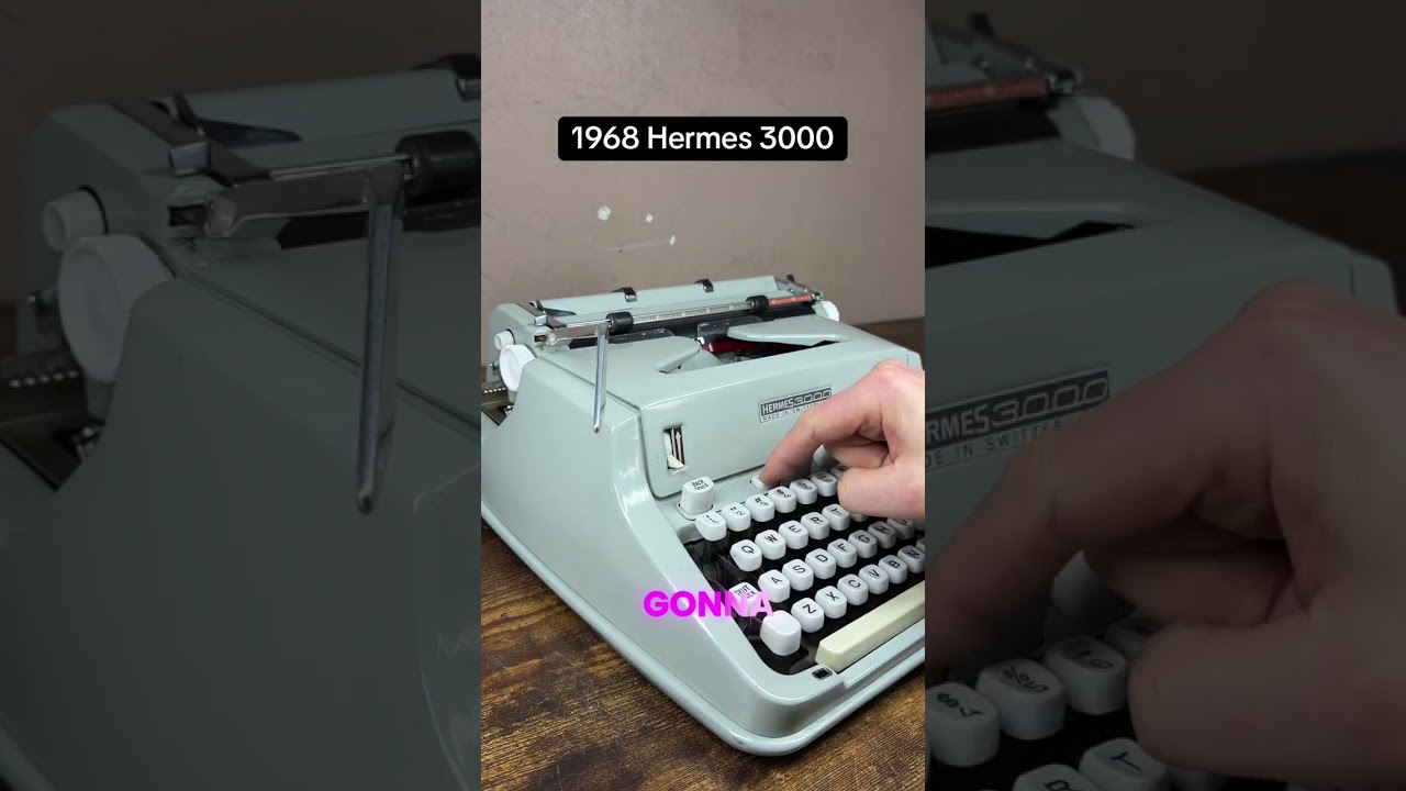 How to use all functions on a 1968 Hermes 3000 vintage portable