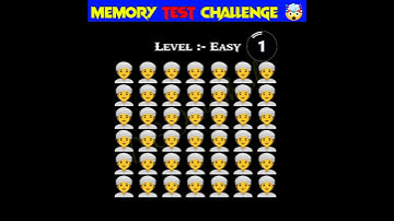 Memory Test 🤯 || Find The Odd Emoji Out || Emoji Puzzle Quiz || part 51 || #shorts #quiztime