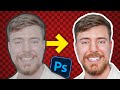 Mrbeast thumbnail face effect photoshop tutorial