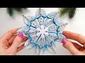 Snowflake diy christmas decoration ideas  christmas ornaments diy