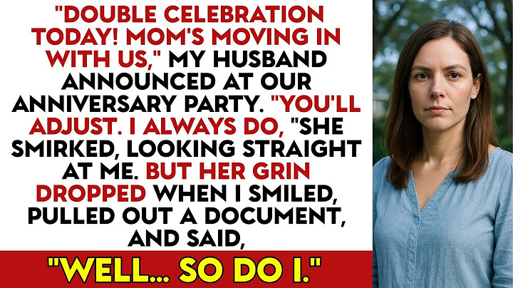 After My Husband Announced My Mother-In-Law’s Move at Our Anniversary — I Dropped a Family Surprise…