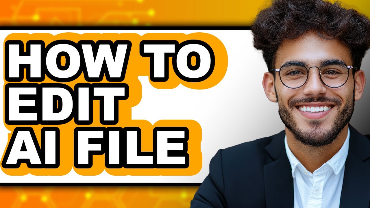 How to Edit Ai File (only Way) - YouTube