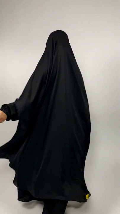 Black 2 Piece Jilbab With Niqab | Muslimah Black Outfit