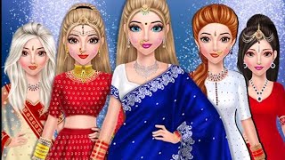 Indian wedding makeup dressup||Android gameplay||girl games||@StylishGamerr ||new game 2022 screenshot 1