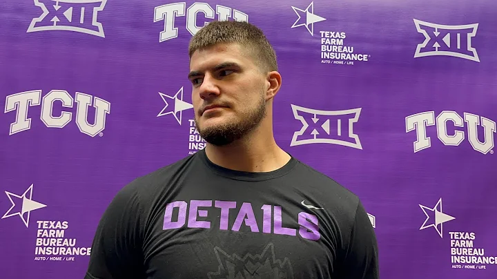 TCU TE Jared Wiley discusses upcoming game vs Okla...