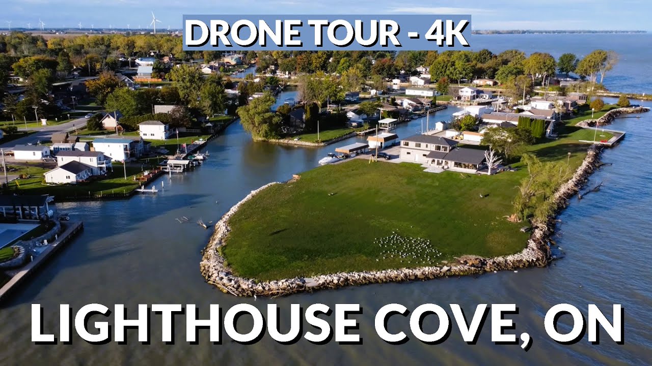 🛩️ Lighthouse Cove, Ontario: A Coastal Canvas in 4K! 🌅 | Aerial Discovery