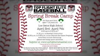 Spring Break Baseball Camp | Top Flight Elite Baseball