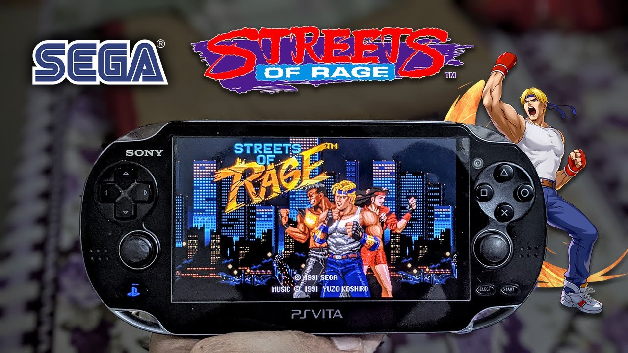 SEGA GENESIS STREETS OF RAGE 1 HD GAMEPLAY | SONY PS VITA | RETROARCH ARCADE GAMING