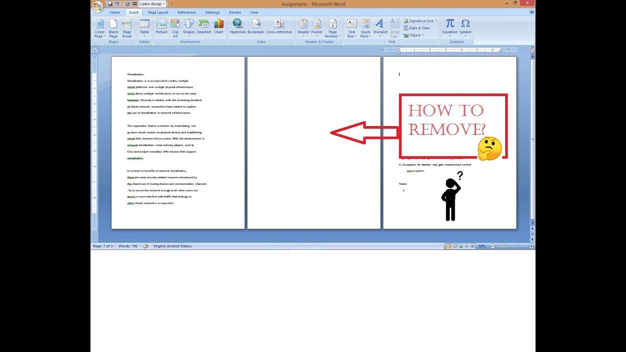 delete a page in microsoft word