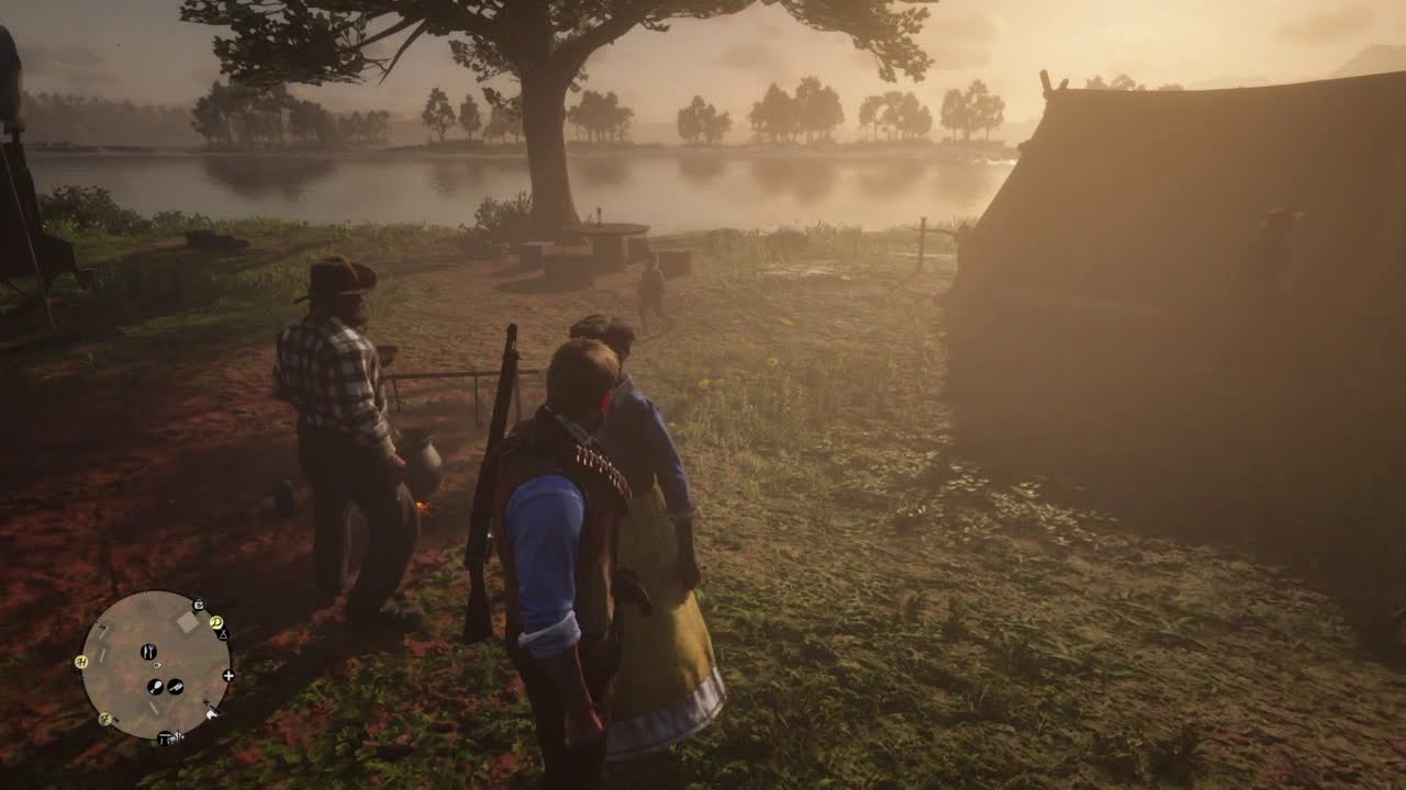 Red Dead Redemption 2 Arthur Conforts Tilly , Uncle And Miss Grimshaw ...