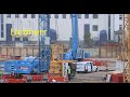 Liebherr LTM and Potain crane construction