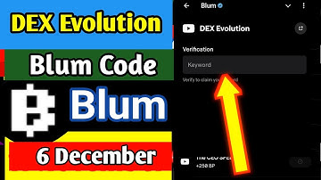 DEX Evolution Blum video code today |DEX Evolution Blum verify code today
