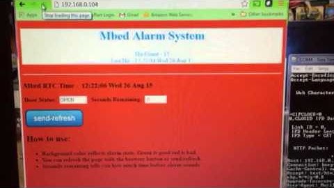 Mbed WiFi Alarm System Demo