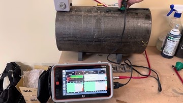 USM100 pro with string encoder for B-Scan thickness survey