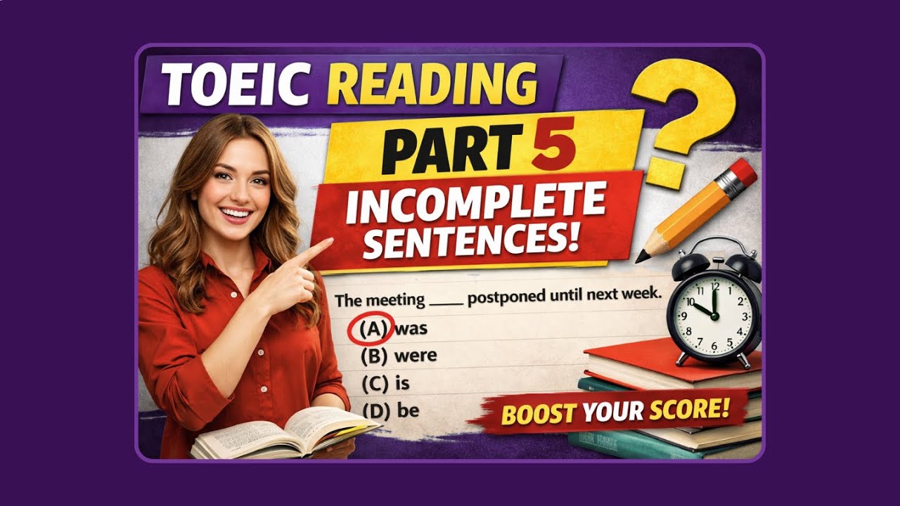 TOEIC Reading: Part 5 Incomplete Sentence