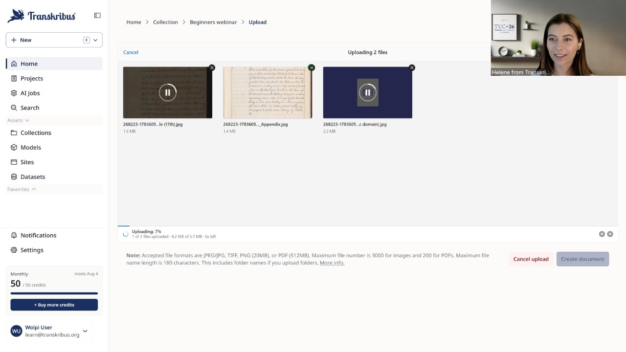 Thumbnail for Transkribus Webinar for Beginners (English)
