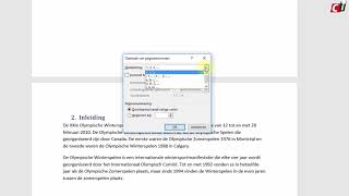 Paginanummering In Word - Youtube
