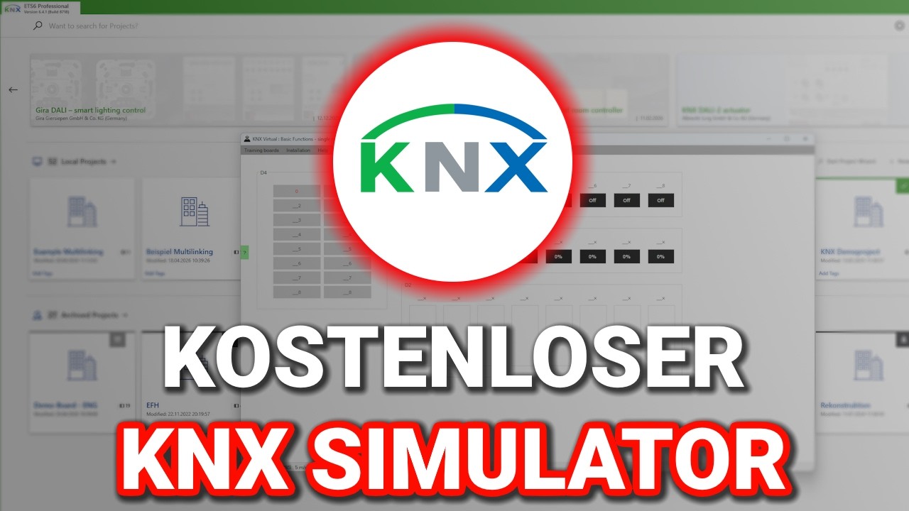 KNX simulieren mit KNX Virtual - Wie funktioniert der Simulator? - YouTube