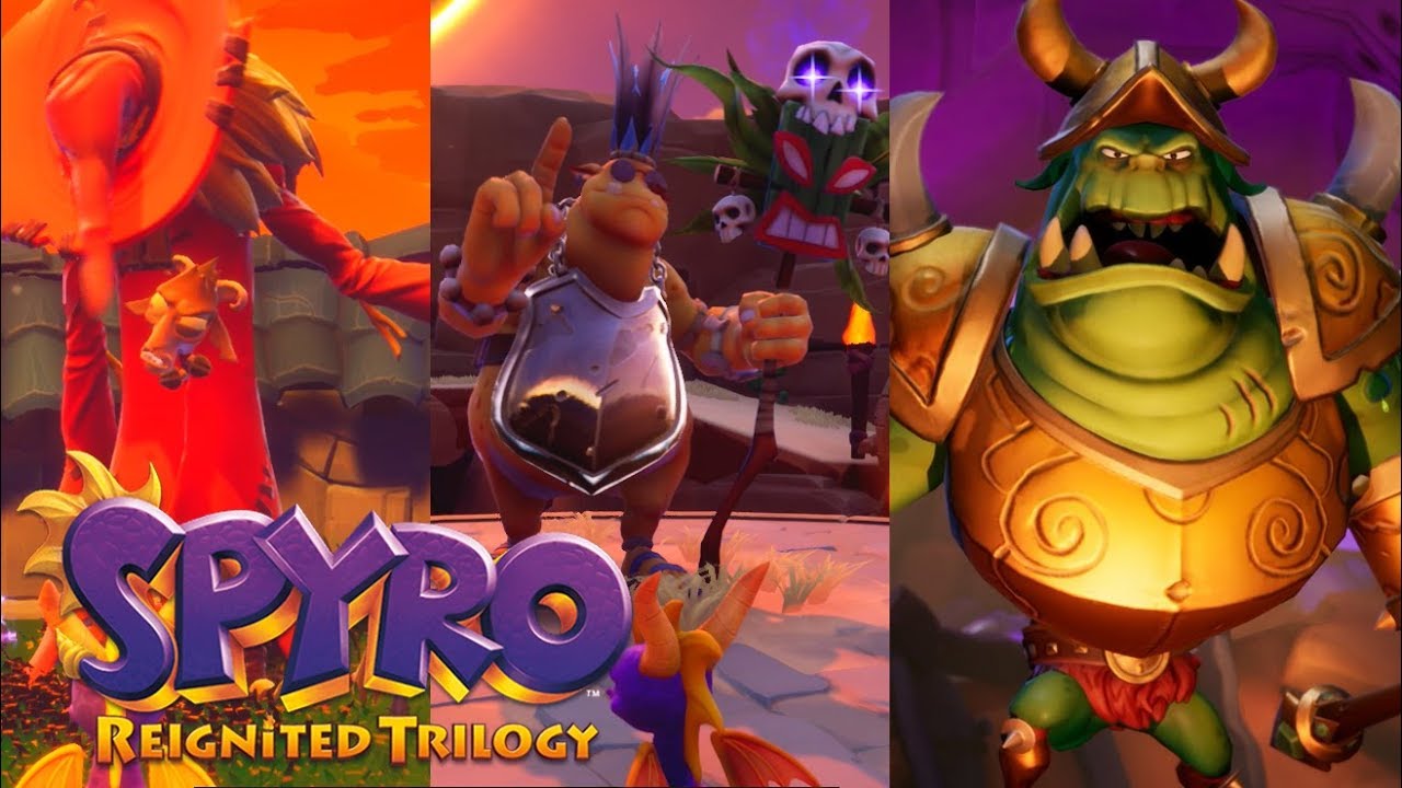 Spyro Reignited - All Spyro 1 Bosses YouTube