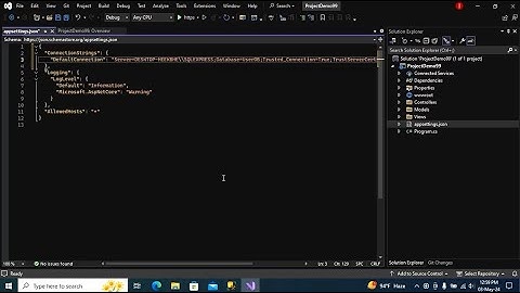 How to Set Up Database Connection in Asp.Net Core Application