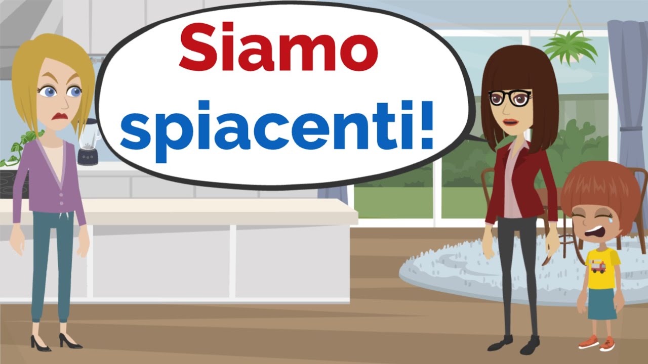 Siamo Spiacenti! Conversation in Italian (Dialogo Amicizia) - ENG SUB ...