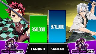 TANJIRO VS SANEMI Power Levels I Demon Slayer Power Scale I Sekai Power Scale