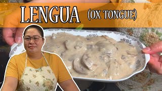 Lengua in Creamy Mushroom Sauce | Recipe