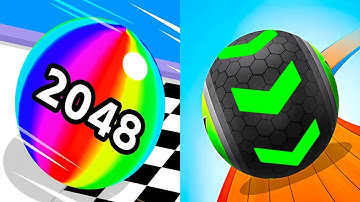 Ball Run 2048 VS Going Balls - Satisfying ASMR Gameplay ALL Levels