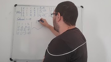 Determinante 4x4 por el método de Gauss - Algebra lineal. Universidad Video 88